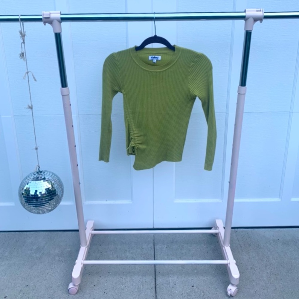 VERGE GIRL LONG SLEEVE GREEN SCRUNCH SHIRT💚